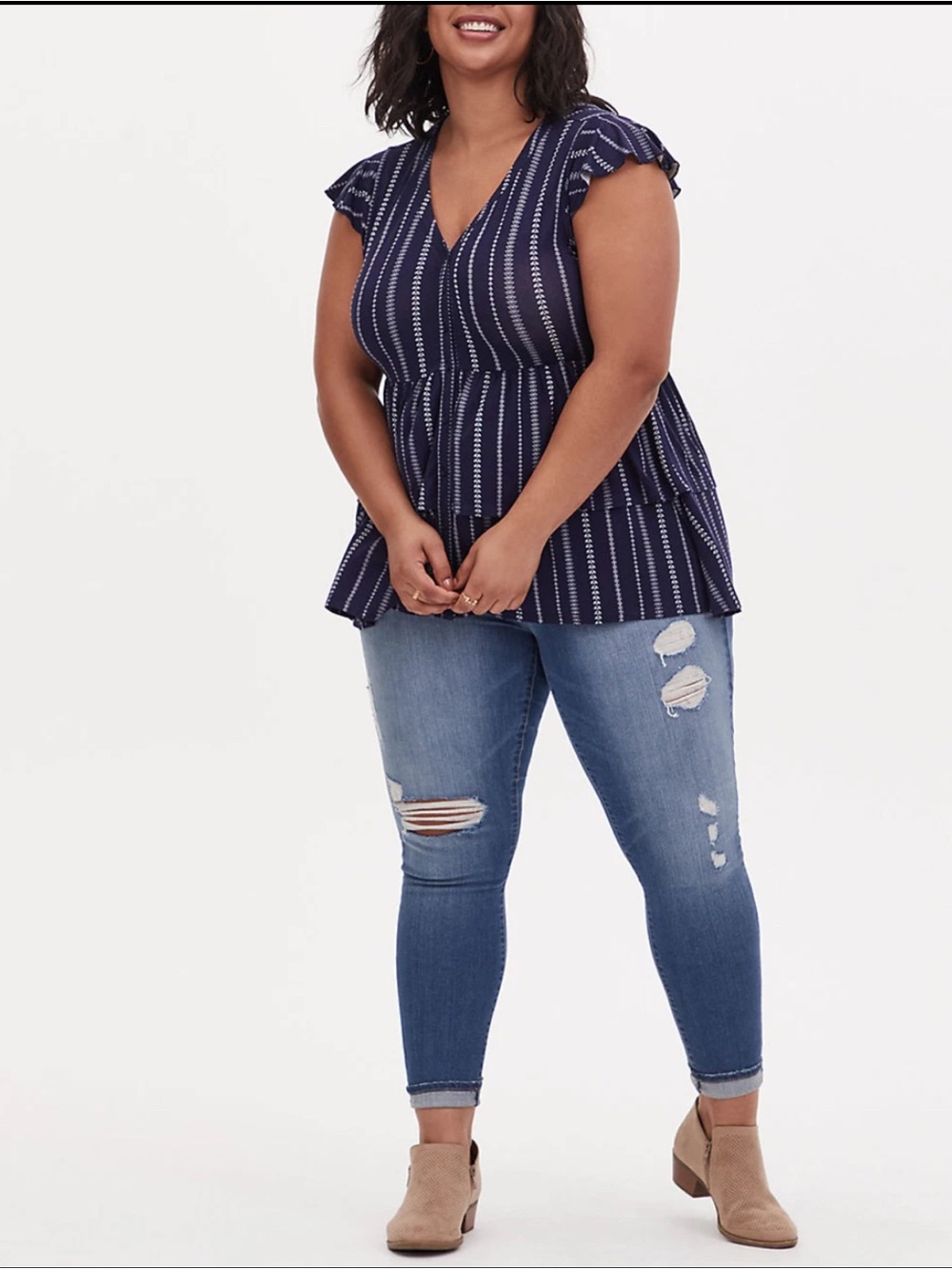 ✨ Torrid Boho Tiered Babydoll Top ✨